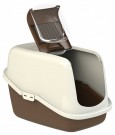 PeeWee EcoHus med Tak, Brun / Creme, 56 x 39 x 38,5 cm thumbnail