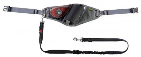 Hunter Jasper Belt Pouch med Ani-Rykk Line, Rød / Grå