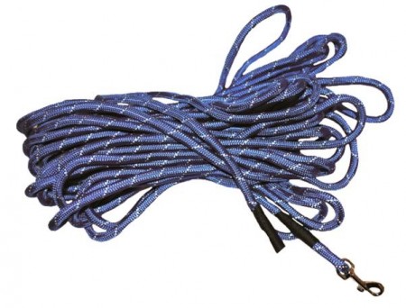 Trine Sporline med Refleks, Svart, 6mm, 15m