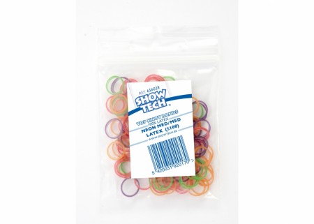 Show Tech Top Knot Bands, 100 pk, S