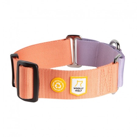 Woolly Wolf Color Block Martingale Halsbånd, Pink Mix