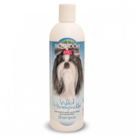 Bio-Groom Wild Honeysuckle Skin Soothing Aloe Vera & Chamomile Shampoo, 355 ml