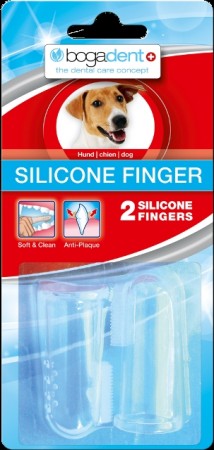 Bogadent Silikon Finger Tannbørste, 2 pk.