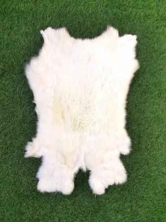 OrganicatToys Hvitt Kaninskinn