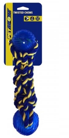 PetSport Twisted Chews, Braided Cotton Rope Bumper, 35 cm