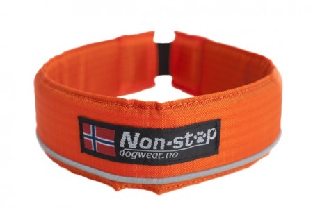 Non-Stop Safehalsbånd med Refleks, Oransje, 60 og 65 cm