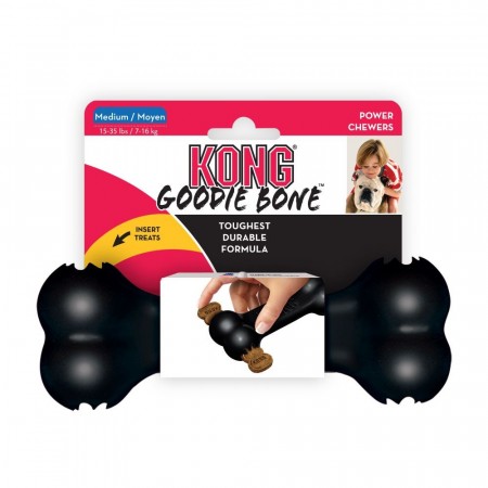 Kong Extreme Goodie Bone, Svart