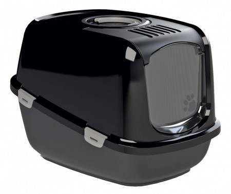 PeeWee EcoDome Kattedo, Svart, 66 x 48 x 46 cm