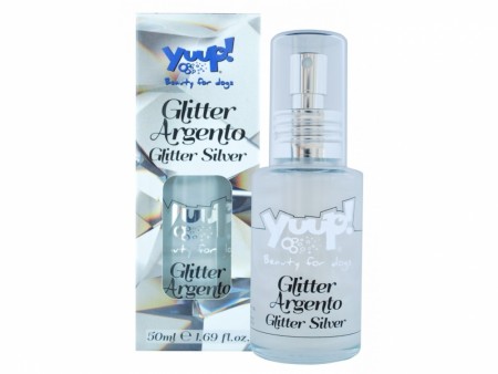 Yuup! Fashion Glitter Spray, Silver, 50 ml