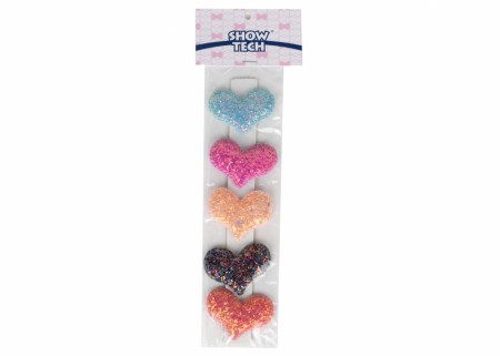 Show Tech Glitter Heart Bows