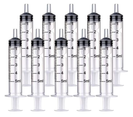 Luer Slip Tip O-Ring Syringe, 5 ml, 1 stk.