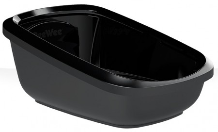 PeeWee EcoGranda Kattedo, Svart, 66,5 x 48,5 x 28 cm