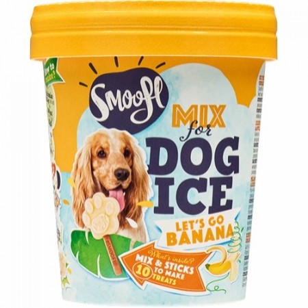 Smoofl Ice Treat Mix til Hund, Banan  -  EXP. dato 16.09.22