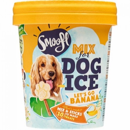 Smoofl Ice Treat Mix til Hund, Banan - EXP. dato 16.09.22